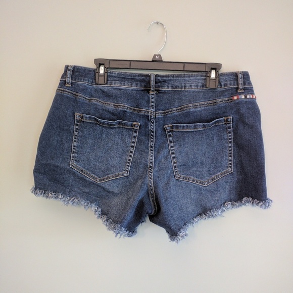 Lane Bryant cutoff girlfriend shorts sz 14 stretch - Picture 6 of 7